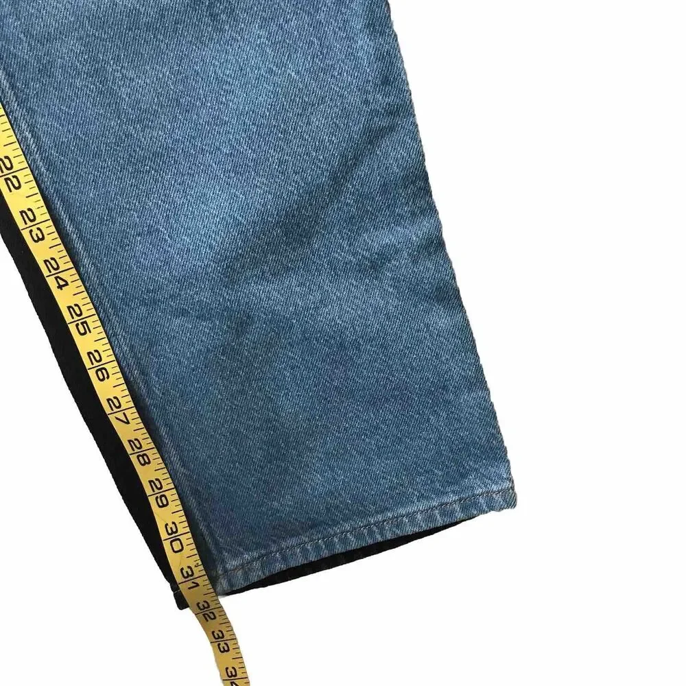 Pacsun Jeans Womens 25 Blue Black 90s Boyfriend Baggy Wide Leg Skater Boho EEUC